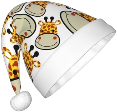 Salelf Giraffes Head Santa Hat for Kids