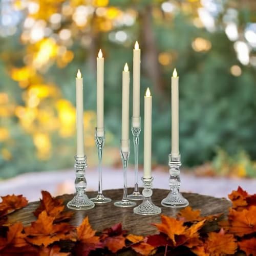 LED Flameless Taper Candles 106 Inch Set of 12