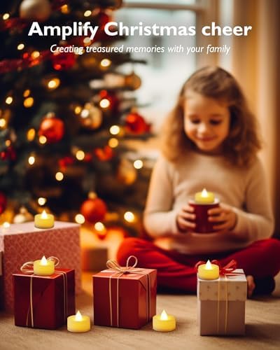 Homemory Flameless LED Tea Lights with Remote and Timer