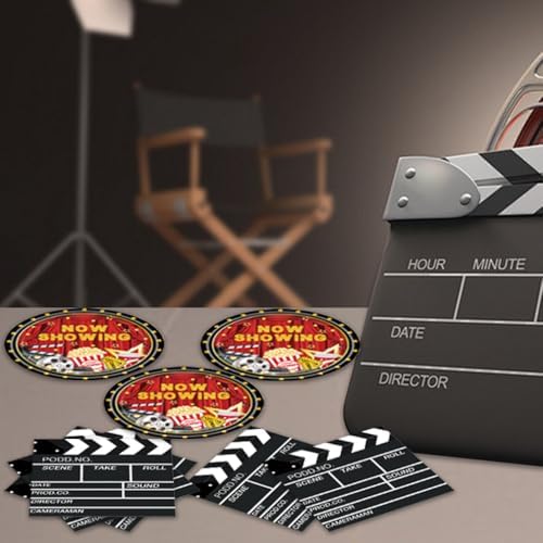40Pcs Movie Night Party Decorations Tableware Set