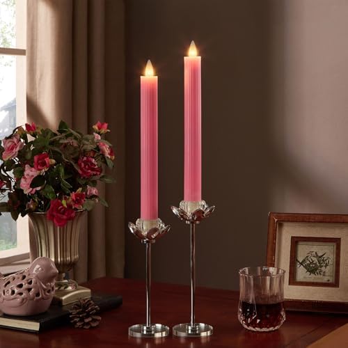 CozierGlow Flameless Taper Candles with Remote and Timer