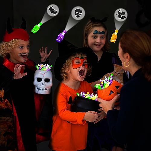 Bamamon Halloween Party Favors 36Pcs LED Light Up Finger Lights