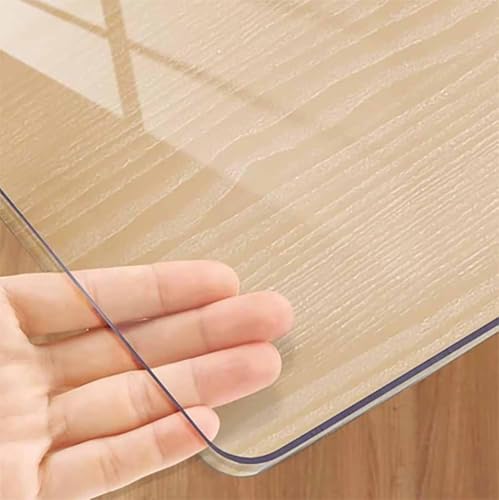Clear Table Protector Mat for Desk and Tables 24x84 Inch