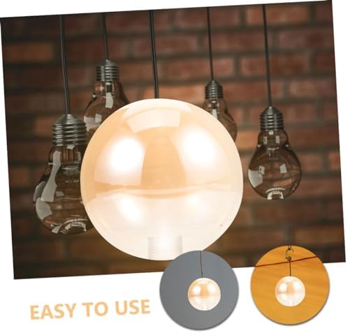 Zerodeko 1 Piece Glass Lampshade Amber Pendant Replacement