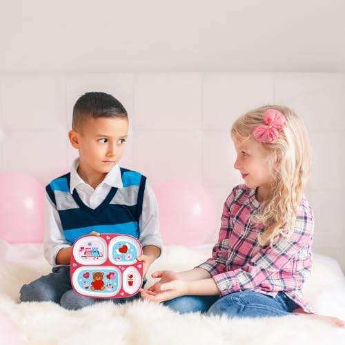 4 Pcs Melamine Plates with Festival Designs for Kids