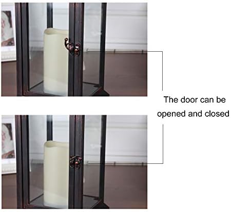 Flameless LED Candle Lantern Timer Function Outdoor Indoor Use