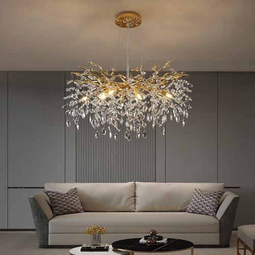 Luxury Crystal Tree Branch Chandelier with 10 Lights