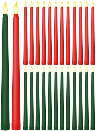Treela 24 Pcs Flameless LED Taper Candles for Decor