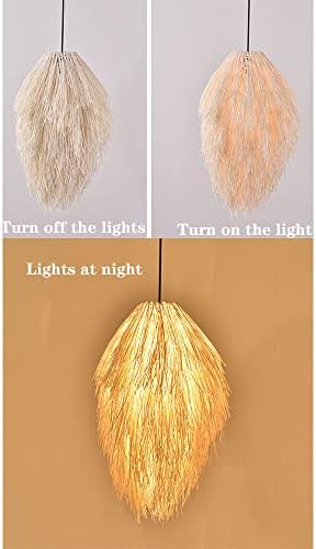 Modern Industrial Bamboo Wicker Chandelier Light