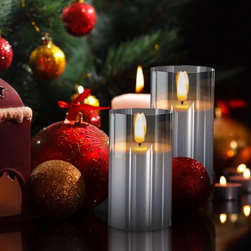 Sudifor Grey Flameless Candles 5 Pack Set
