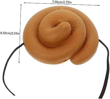 Toyvian Unisex Poop Hat Costume for Parties and Cosplay