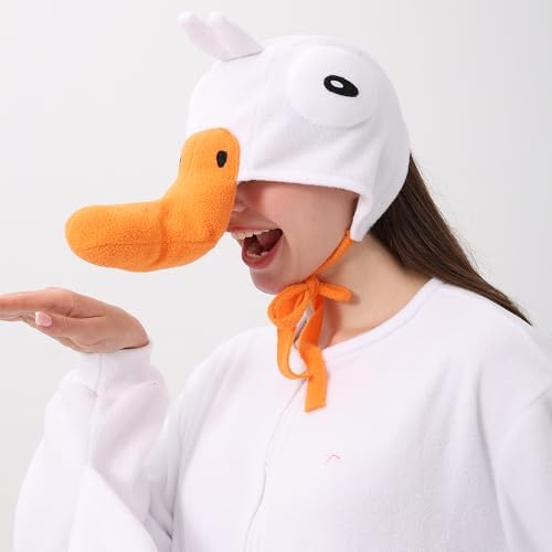 Novelty Plush Animal Hat White Cosplay Halloween Party Headwear