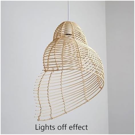 KADELONG Rattan Pendant Light Chandelier Vintage Lantern