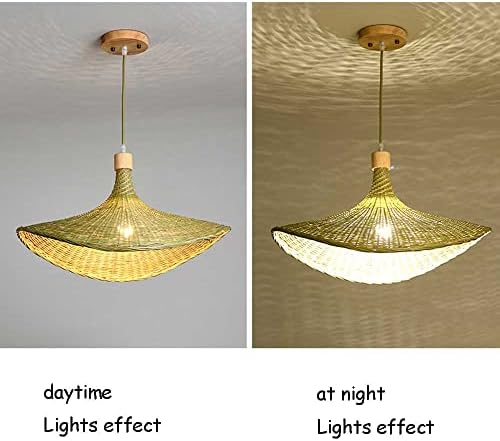 Rattan Woven Chandelier with 1 Lamp Shade