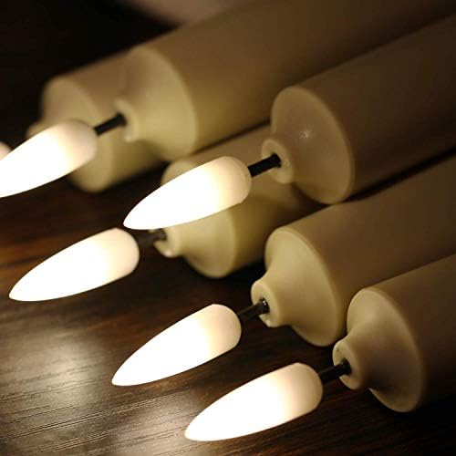Da by 3D Flame LED Window Candles - Set of 10