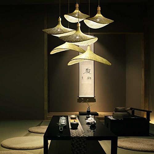 Rattan Woven Chandelier with 1 Lamp Shade