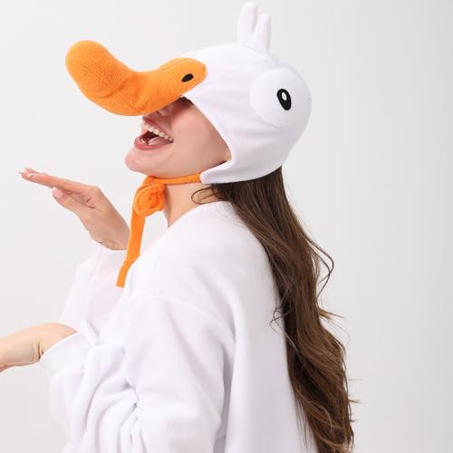Novelty Plush Animal Hat White Cosplay Halloween Party Headwear