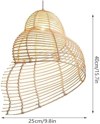 KADELONG Rattan Pendant Light Chandelier Vintage Lantern