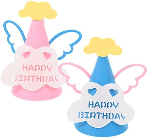 2pcs Birthday Hat Baby Shower Cone Hat Party Favors Headwear