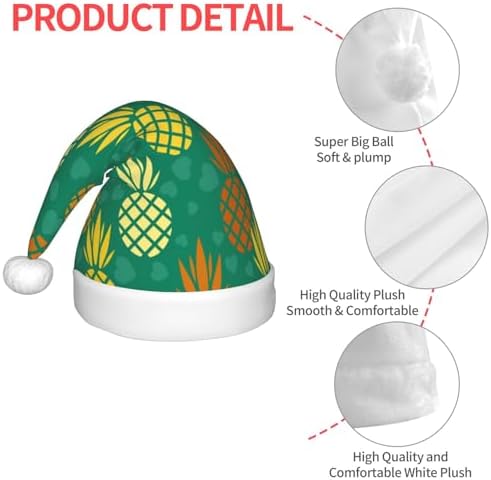 Salelf Pineapple Santa Hat for Kids Baby Christmas Headwear