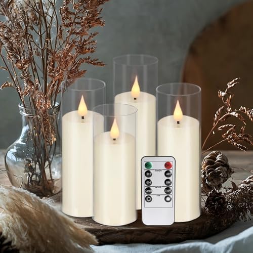 24 Pack LED Flameless Candles Set with 4 Remotes