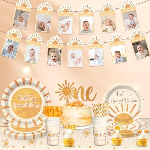 Boho First Trip Around The Sun Decorations Set