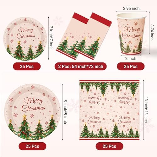 Childom Christmas Party Supplies 102 Pcs Set