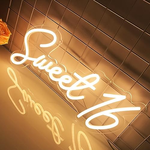 Sweet 16 LED Neon Sign with USB Power