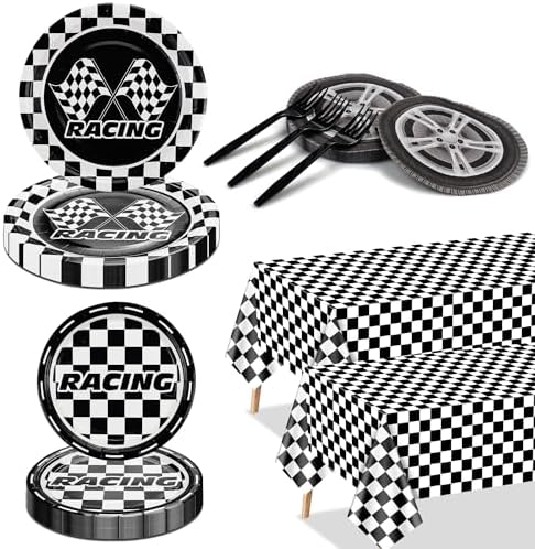 Racing Car Birthday Party Decorations 162Pcs Set