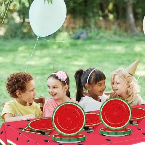 Watermelon Party Plates Set for 20 Guests