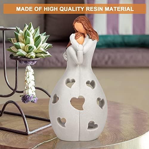 Impouo Heart Shaped Flameless Candle Holder Set