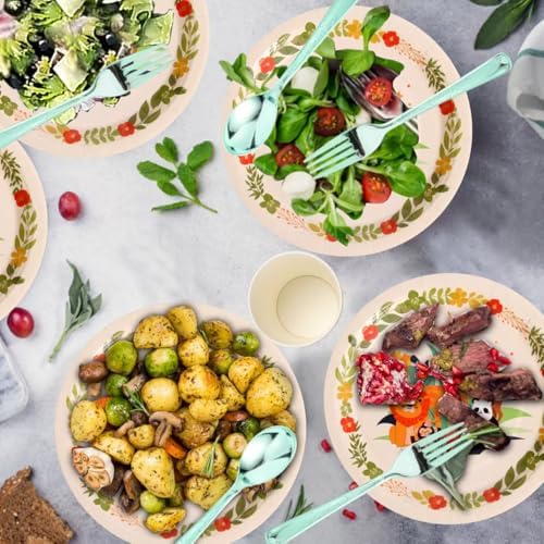 Zyzyphor Jungle Party Plate Set 175 PCS 25 Guests
