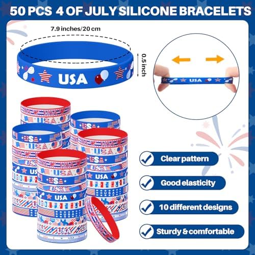 Highergo 150 Pcs 4th of July Party Favors Set