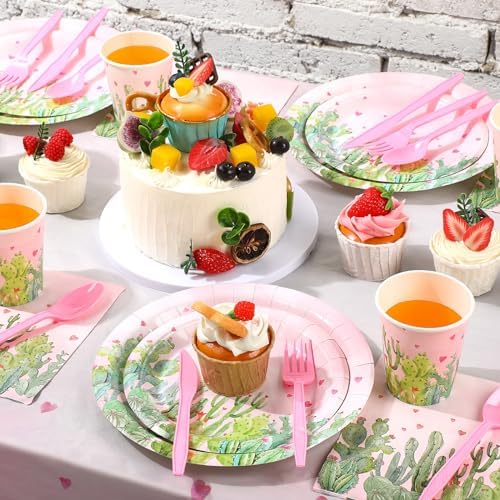 Cactus Party Decorations 170 Pcs for 24 Guests