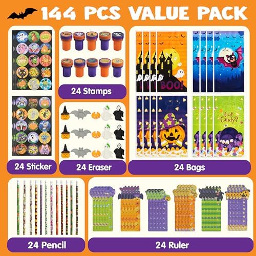 JOYIN Halloween Themed Stationery Set 24 Pack