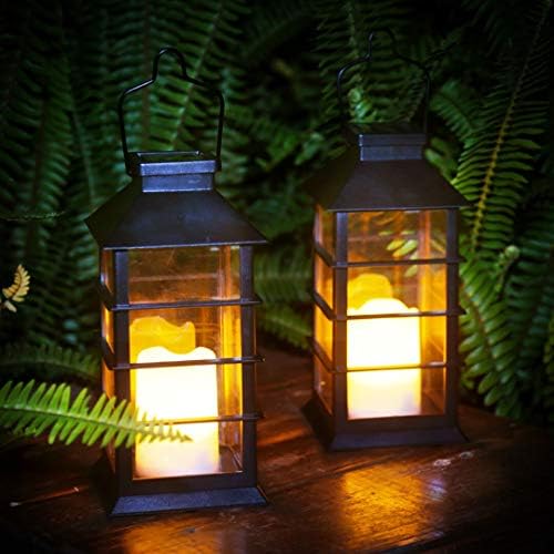 2 Pack Waterproof LED Hanging Lanterns for Yard Decor