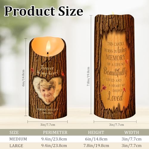 Personalized Photo 3D LED Candle for Loved One