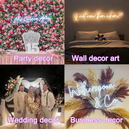 Custom LED Neon Sign Wedding Name Light Decor