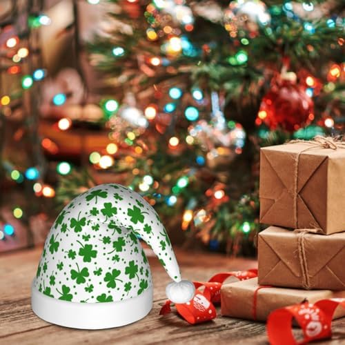 Salelf St Patricks Day Santa Hat for Kids Baby Christmas Headwear