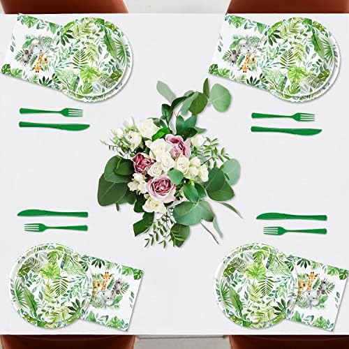 Safari Birthday Tableware Set for 24 Guests
