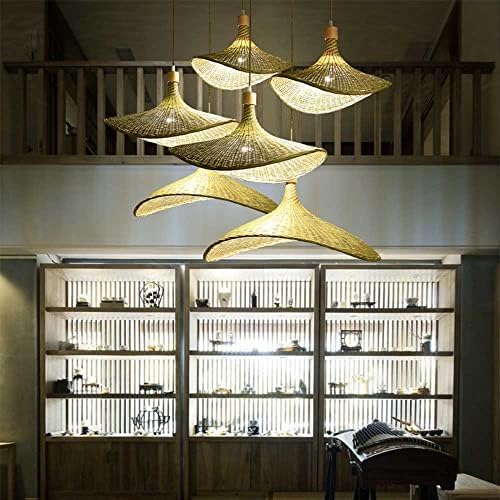 Rattan Woven Chandelier with 1 Lamp Shade