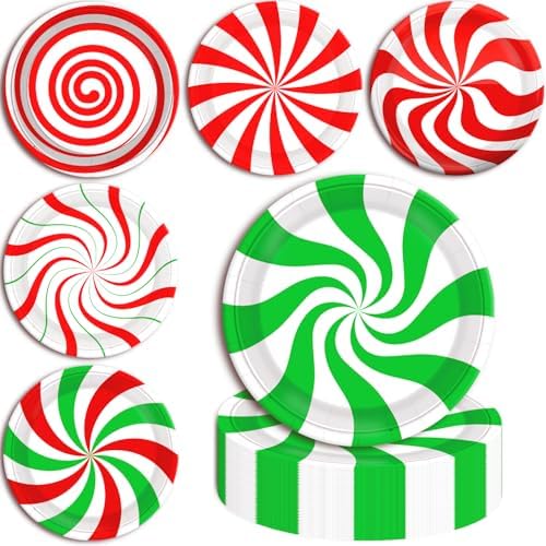 FZR Legend Christmas Party Paper Plates 60Pcs