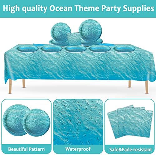 Ocean Sea Party Supplies Set 98 Pcs for 24 Guests