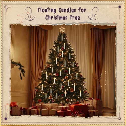 Homemory 20 Piece Floating Candles with Remote Control