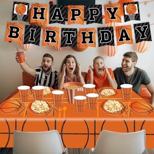 170Pcs Basketball Themed Party Supplies Set for Birthday