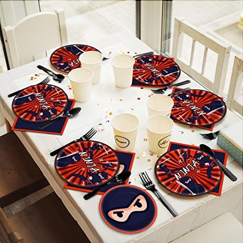 Ninja Master Party Tableware Set 96 Pcs for 24 Guests