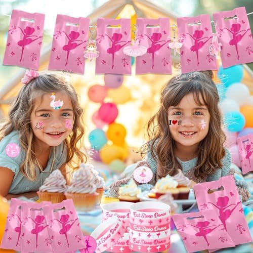 122 PCS Ballerina Party Favors Dancing Theme Birthday Decorations