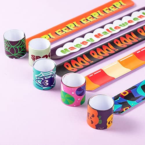 JOYIN 120 Halloween Slap Bracelets for Kids
