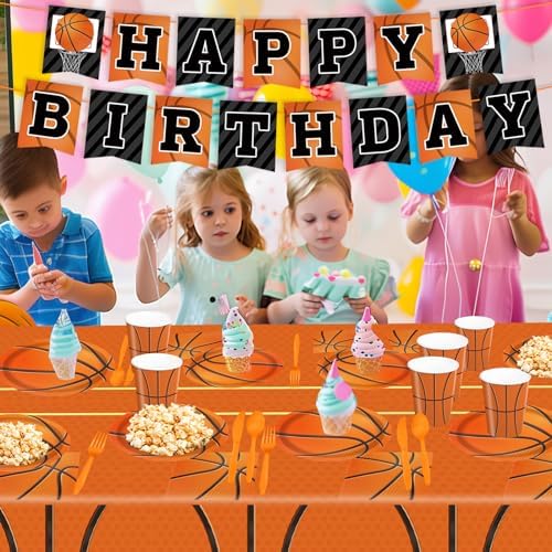 170Pcs Basketball Themed Party Supplies Set for Birthday