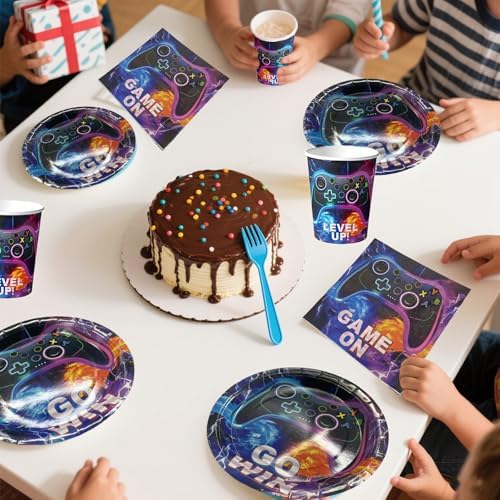 Gamer Birthday Decorations Set for 20 Guests